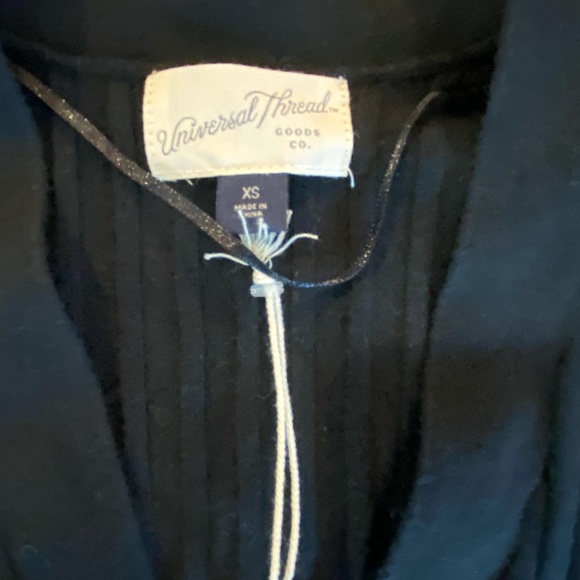 Universal Thread Women’s Black Ribbed Button Down Cardigan Size XS - Picture 3 of 4